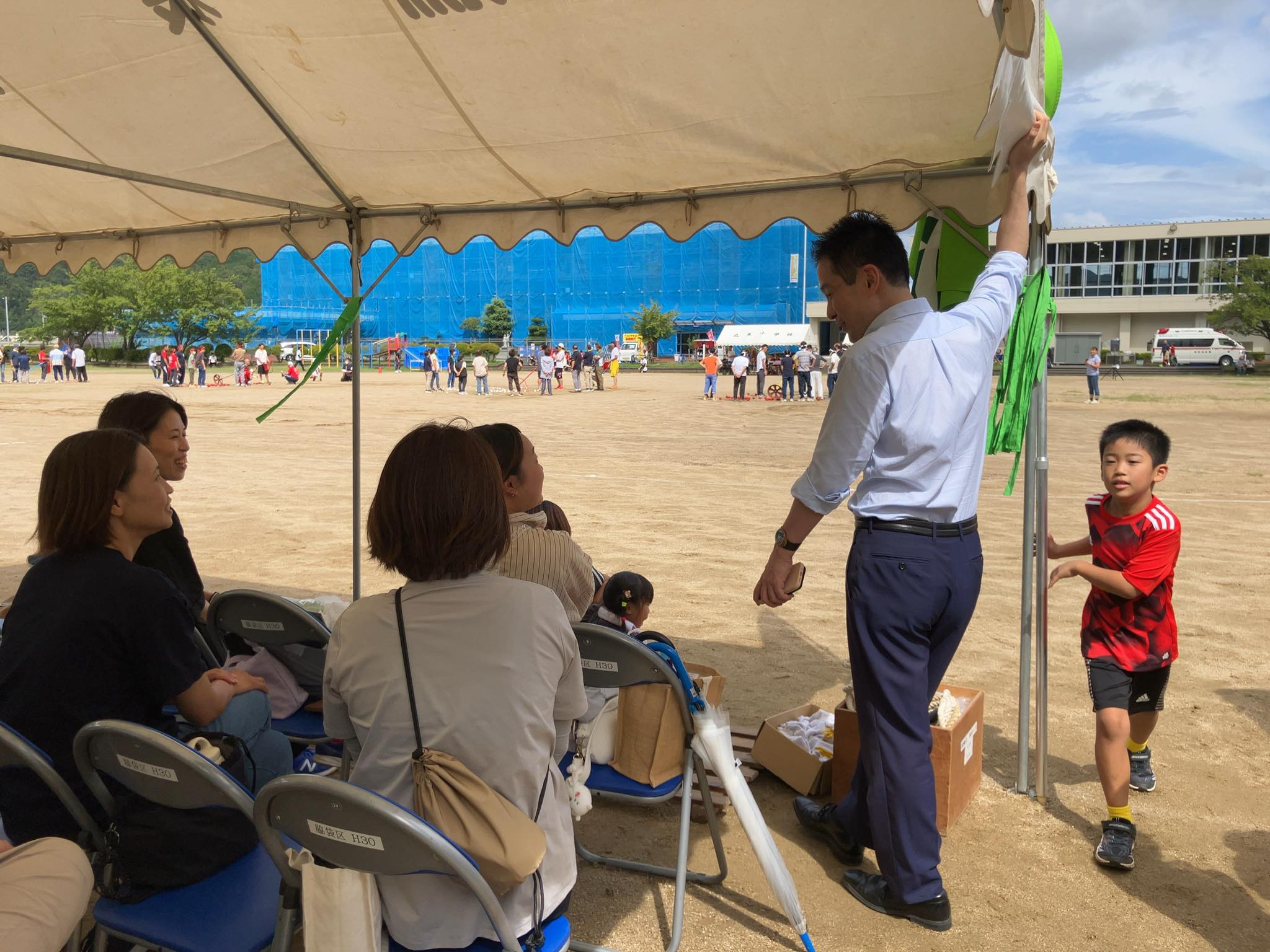 体育祭に参加。物価高騰対策などを新会派・政党で打ち出します！
